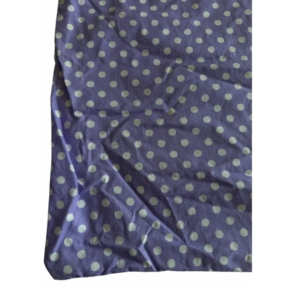Pottery Barn Toddler Bed Duvet Cover Purple Polka Dot